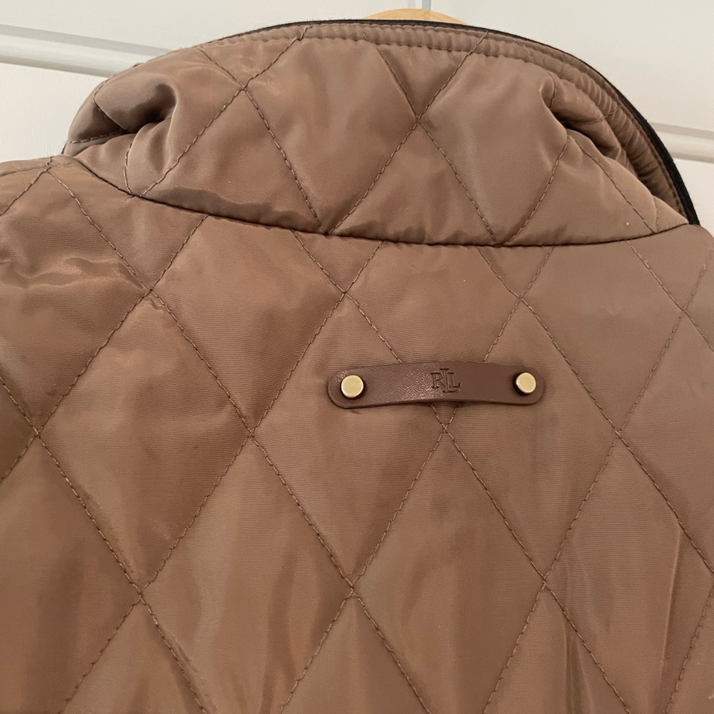 Ralph Lauren Quilted Brown Puffer Jacket - Picture 13 of 14